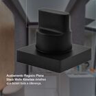 Acabamento Registro Kimetais 4901 C68 Black Matte 3/4 Plena