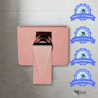 Acabamento Registro Monocomando Diamante Rosé Gold Base Deca