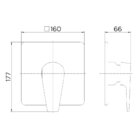 Acabamento para Registro Monocomando Padrão Docol Pequeno Cromado Lift Docol