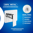 Acabamento Registro Monocomando Quadrado Base Deca