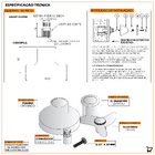 Acabamento Registro Padrão Docol 1.1/4 E 1.1/2 Cromado Luxo