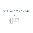 Acabamento Registro Pequeno 3/4 Eros Preto Fosco Fani