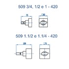 Acabamento Registro Pequeno 3/4 Essence Rose Gold Fani