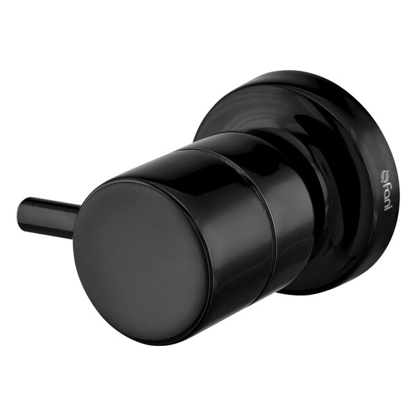 Acabamento Registro Pequeno 3/4 Eva Preto Brilhante Fani