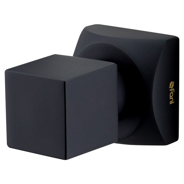 Acabamento Registro Pequeno 3/4 Hera Preto Fosco Fani