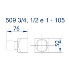 Acabamento Registro Pequeno 3/4 Hera Rose Gold Fani