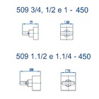 Acabamento Registro Pequeno 3/4 Horus Gold Fani