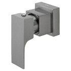 Acabamento Registro Pequeno 3/4 Retta Grafite Escovado Fani