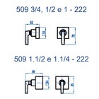 Acabamento Registro Pequeno Bella Clássica Preto Fosco Fani