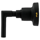 Acabamento Registro Pequeno Jade Clássica Preto Fosco Fani