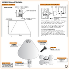 Acabamento Registro Pressão E Gaveta 20 Estrias Cromado Luxo