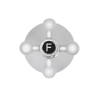 Acabamento Registro Pressão E Gaveta 20 Estrias Cromado Luxo