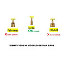 Acabamento Registro Preto Black Metal Padrão Deca 3/4