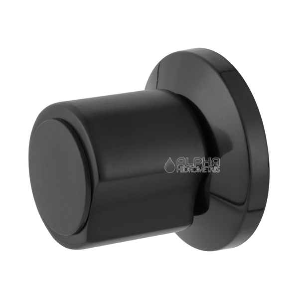 Acabamento Registro Preto Chuveiro Banheiro Abs Padrão Deca