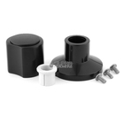 Acabamento Registro Preto Chuveiro Banheiro Abs Padrão Deca