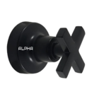 Acabamento Registro Preto Volante C-22 Abs ½, ¾ Padrão Deca