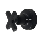 Acabamento Registro Preto Volante C-22 Abs ½, ¾ Padrão Deca