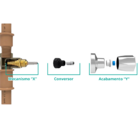 Acabamento Registro Quadrado 1/2-3/4 +adaptador Docol Preto