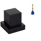 Acabamento Registro Quadrado 1/2-3/4 +adaptador Docol Preto