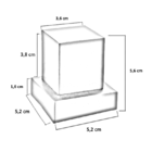 Acabamento Registro Quadrado Abs Preto Padrão Deca Preto