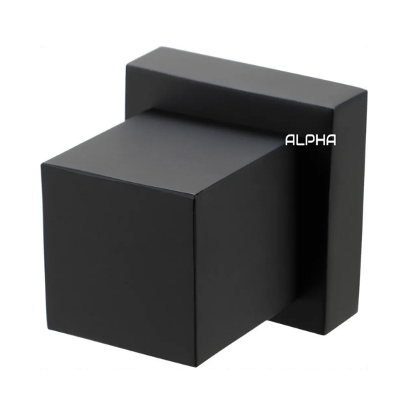 Acabamento Registro Quadrado Abs Preto Padrão Deca Preto