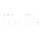 Acabamento Registro Quadrado Alavanca Base Deca - Rose Gold