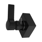 Acabamento Registro Quadrado C-65 Metal Preto + Conversor Doc