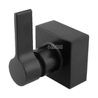 Acabamento Registro Quadrado C-65 Metal Preto + Conversor Doc