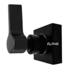 Acabamento Registro Quadrado C-65 Preto Abs ½, ¾ Padrão Deca