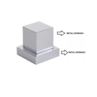 Acabamento Registro Quadrado Cromado Metal Deca Completo