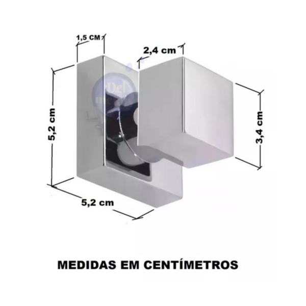 Acabamento Registro Quadrado Cromo Padrão Deca Kit 8 Unidades