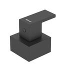 Acabamento Registro Quadrado Cubo Base Docol Preto Fosco