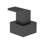 Acabamento Registro Quadrado Cubo Base Docol Preto Fosco