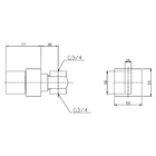 Acabamento Registro Quadrado Lux Base Docol Cromado Crome
