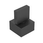 Acabamento Registro Quadrado Lux Base Fabrimar Preto Fosco