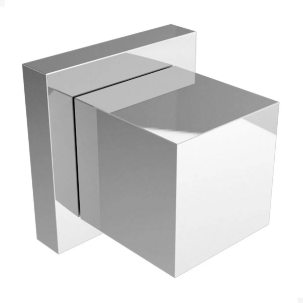 Acabamento Registro Quadrado Luxo Metal Cromo Padrão Deca Cro