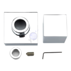 Acabamento Registro Quadrado Metal Cromado Padrão Deca Kit 6