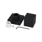 Acabamento Registro Quadrado Padrão Deca Preto