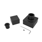 Acabamento Registro Quadrado Padrão Deca Preto Fosco Luxo