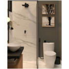 Acabamento Registro Quadrado Padrão Docol Preto Barcelona