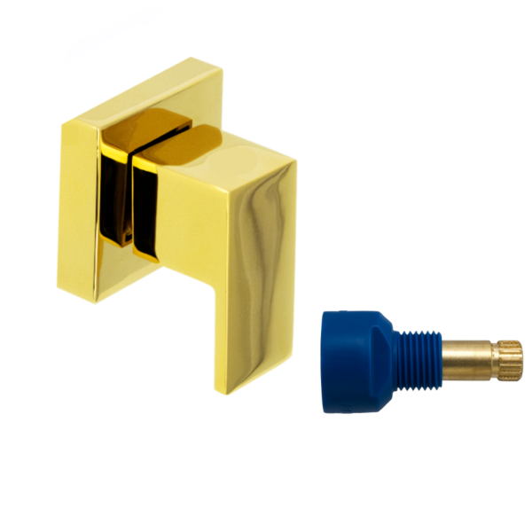 Acabamento Registro Quadrado Padrão Fabrimar Gold Barcelona