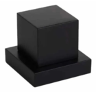 Acabamento Registro Quadrado Preto 3/4 Abs