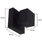 Acabamento Registro Quadrado Preto Padrão Deca Kit 6 Und Casa