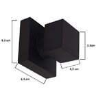 Acabamento Registro Quadrado Preto Padrão Deca Kit 6 Und Del