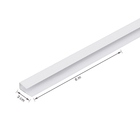 Acabamento em PVC tipo U Branco 6M Permatti