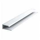 Acabamento tipo U em PVC Branco 20x0,07cm WPVC