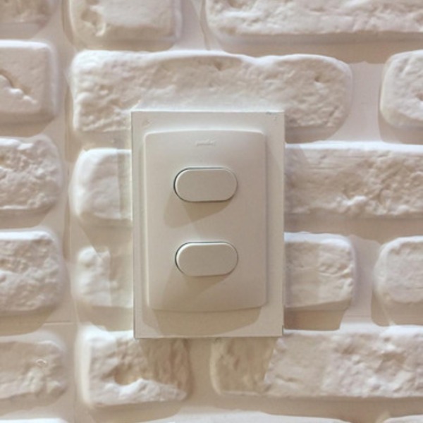 Acabamento Tomada 3d 4x2 - 1 Unidade -mdf Branco