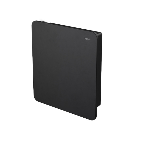 Acabamento para Válvula de Descarga Docolflat Preto Ônix Docol