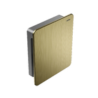 Acabamento para Válvula de Descarga Dourado Escovado Flat Docol