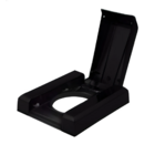 Acabamento Válvula De Descarga Para Deca Docol Hydra Preto Fo